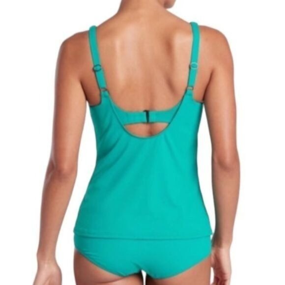 Athleta Women's Bondi Bra Cup Tankini Swim Tank UPF 50+‎ Beach Vacation 32 B/C - Picture 5 of 10